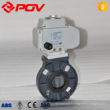 Plastic Food grade control UPVC butterfly valve price